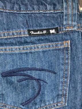The famous y2k Frankie B. Dark wash low rise flare jeans #flare #lowrise